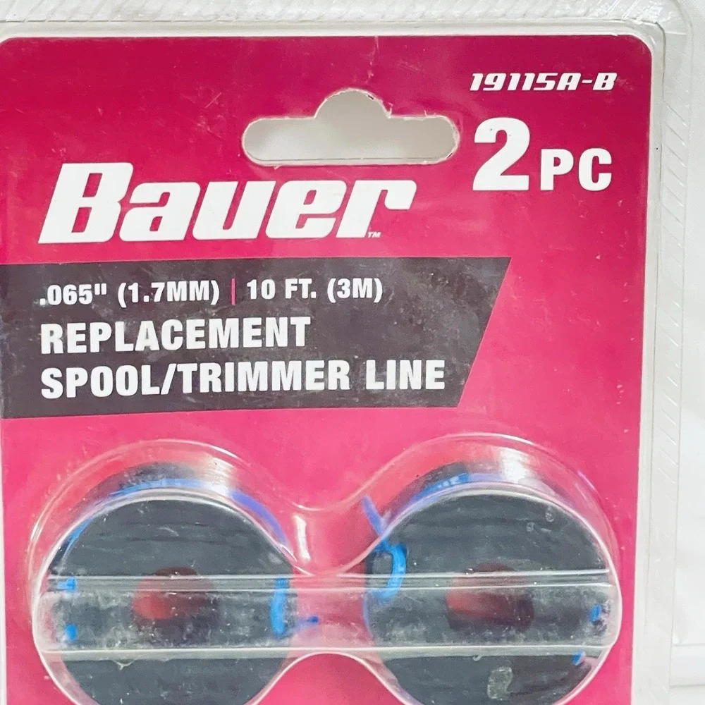 (4) 10 Ft. 0.065 In. Replacement String Trimmer Line Harbor Freight Bauer 19115C
